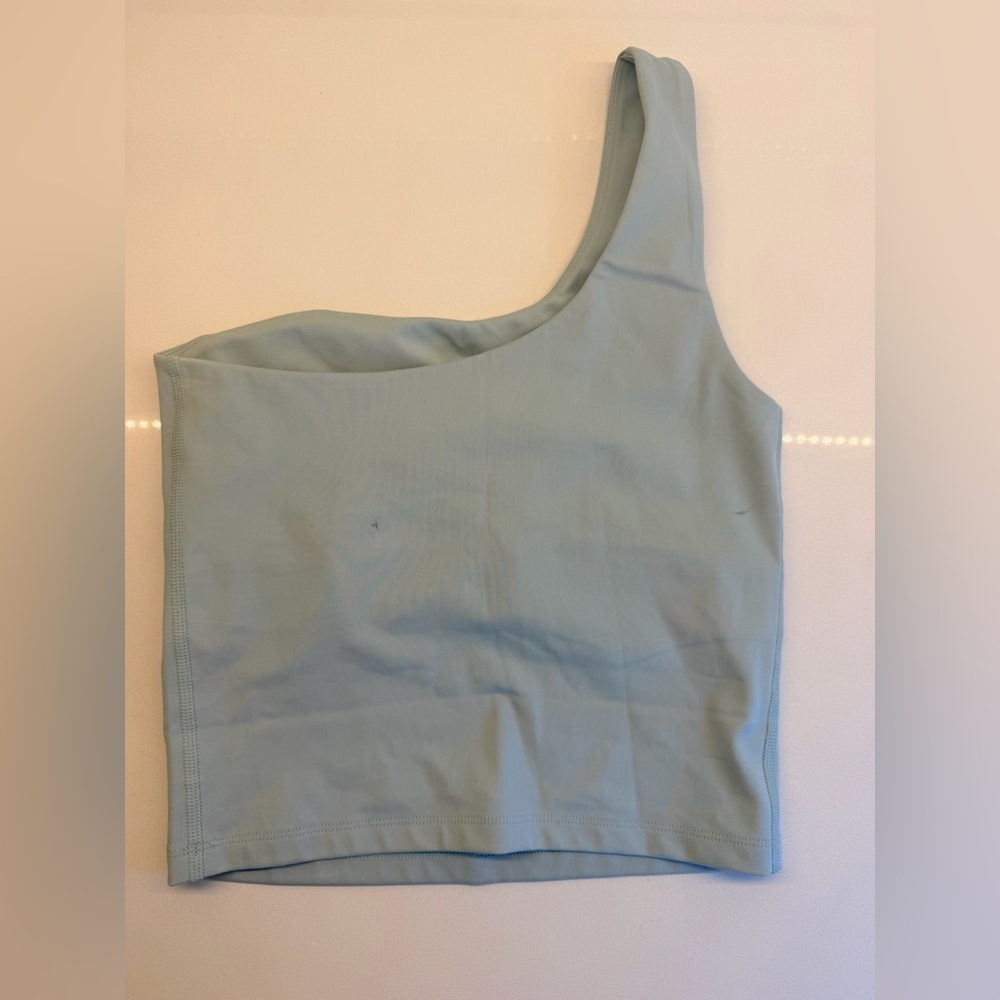 Girlfriend Collective Bianca One-Shoulder Tank – Size Small - Picture 4 of 4